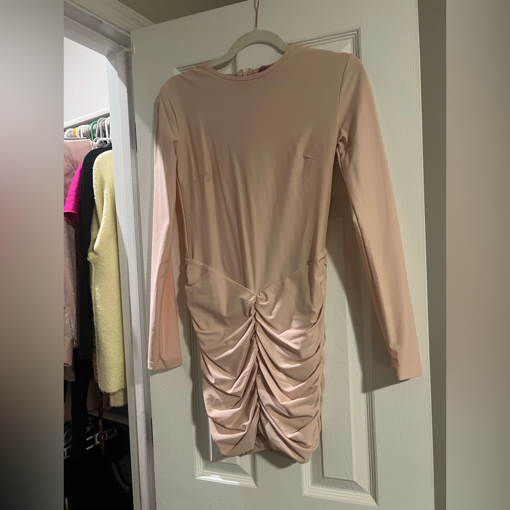 Edikted Pink Long Sleeve Dress - Picture 3 of 4